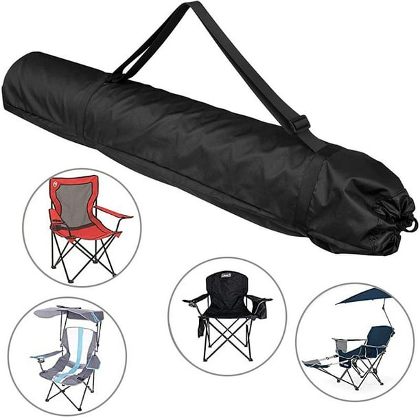 SHAR 2 Pack Folding Camping Chair Replacement Bags Carry Bag Large Mouth Bag with Shoulder Strap for Coleman Coastrail Kijaro GCI 48 Inch Folding Camping Chair Walmart