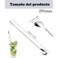 thumbnail image 2 of Stirring spoons, mezclador de bebidas, bar spoon, anti-caída, anti-deformación, para bares, tiendas de té con leche, cafeterías y otras ocasiones, 2 of 4
