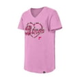 thumbnail image 2 of Girl's Youth New Era  Pink St. Louis Blues Flip Sequin V-Neck T-Shirt, 2 of 6