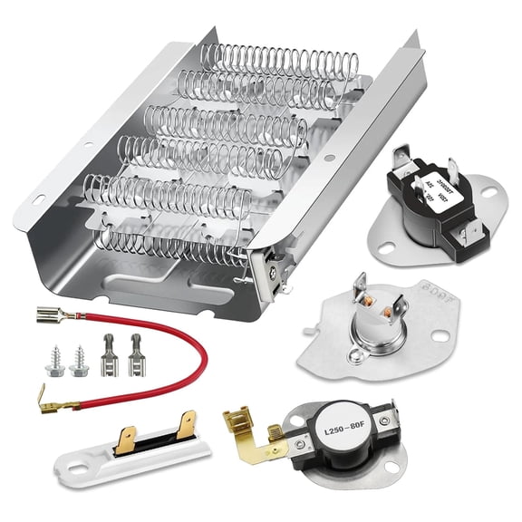 279838 W10724237 Dryer Heating Element Kit for Whirlpool Kenmore Maytag Dryer - 3977767 3392519 Thermostat Fuse 3387134 397793 Thermostat- Replaces PS334313 4531017 MEDX655dW1 WED4815EW1 by Detetap