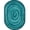 Teal/Nylon, variant on Feeling Fun 7'8" x 10'9" Oval Area Rug In Color Orange-Color:Orange,Material:Nylon