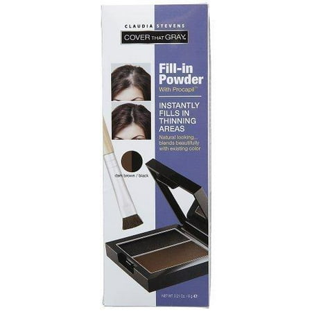 Claudia Stevens Cover That Gray Black Fill-In Powder