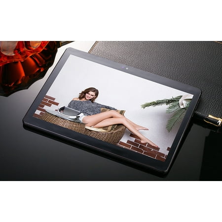 - 10.1'' IPS High-definition Screen Tablet PC Android Quad Core 4+64GB HD WIFI 3G Phablet black US plug