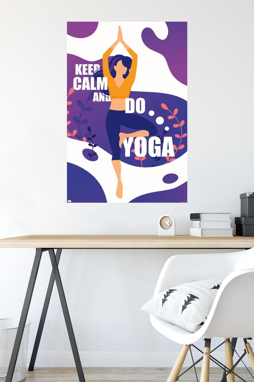 Keep Calm and Do Yoga Wall Poster, 22.375" x 34"