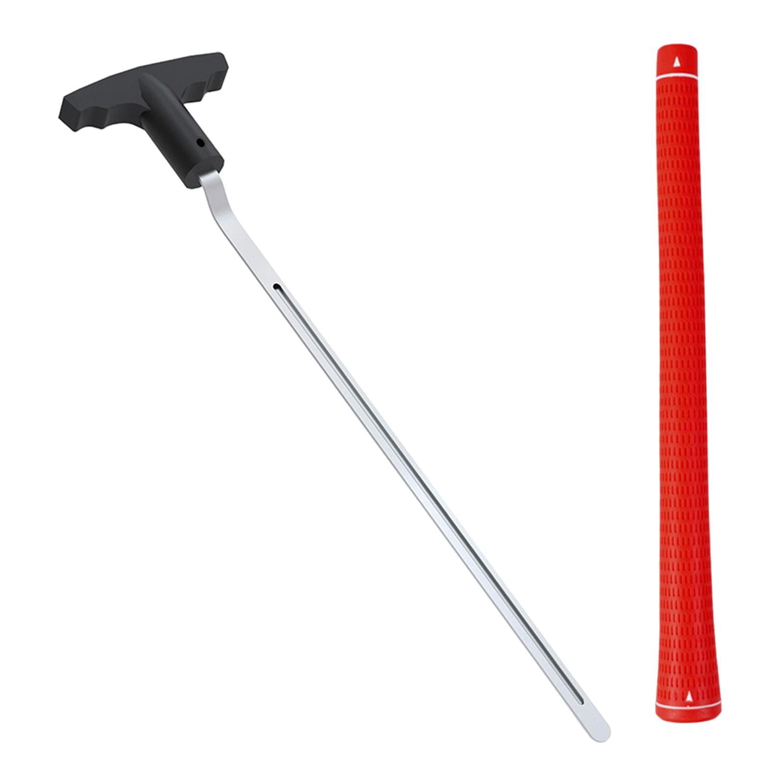 funtasica Golf Grip Removal Tool, Golf Accessories V Groove Grip Remover Saver 11" Sturdy Portable Easy to Use Grip Repair for Golfing Red