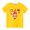 Yellow-A, variant on Penkiiy Toddler Kids Boys Girls Fashion Cute Round Neck Print Short Sleeve Top 3-4 Years Black