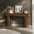 thumbnail image 3 of Tribesigns 63-Inch Long Console Table, Farmhouse Entryway Table for Entrance, Hallway, Living Room（Rustic Brown), 3 of 7