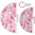 thumbnail image 3 of FMSHPON Cute Pink Love Xmas Christmas Tree Skirt Stand Mat for Holiday Party Decoration Indoor Outdoor 36 inches, 3 of 6