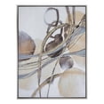 thumbnail image 2 of Benjara Bny 35 x 47 Abstract Wall Art Print - Brown/Silver, 2 of 7