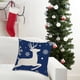 thumbnail image 4 of Christmas Pillow Covers 18x18 Inch Red And White Snowflake And Deer Pattern Xmas Decorative Throw Cushion Cases For Home Sofa Couch Bed Car Decoration, 4 of 6