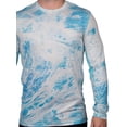 thumbnail image 2 of Realtree Mens Long Sleeve Jersey Recycled Polyester UPF Scent Control Crystal Blue Teal Performance Tee- M, 2 of 5