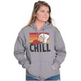 thumbnail image 4 of Popeye The Sailor Man Sleeping Chill Zip Up Hoodie Men's Women's Brisco Brands S, 4 of 6