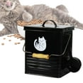 thumbnail image 3 of Storage Bucket Kitchen Durable Iron Sealing 8L Food Storage Bucket for Dry Food Cereal Rice Flour , Black, 3 of 7