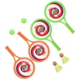thumbnail image 4 of Portable Children Tennis Kit, Lightweight Rackets with Hollow Balls for Play, 4 of 5