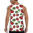 thumbnail image 3 of Easygdp Hand Drawn Strawberry Men's Tank Top, Sleeveless Muscle T Shirts, Breathable, Quick-Dry, Loose for Gym, Running, Fitness - XX-Large, 3 of 9