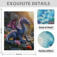 thumbnail image 3 of Diamond Art Kit for Adults, Dragon And Roses Fantasy Design Diamond Painting for Adults Beginners, DIY Diamond Art Painting Kits, 5D Diamond Painting Crafts for Home Decor 12x16 Frameless, 3 of 7