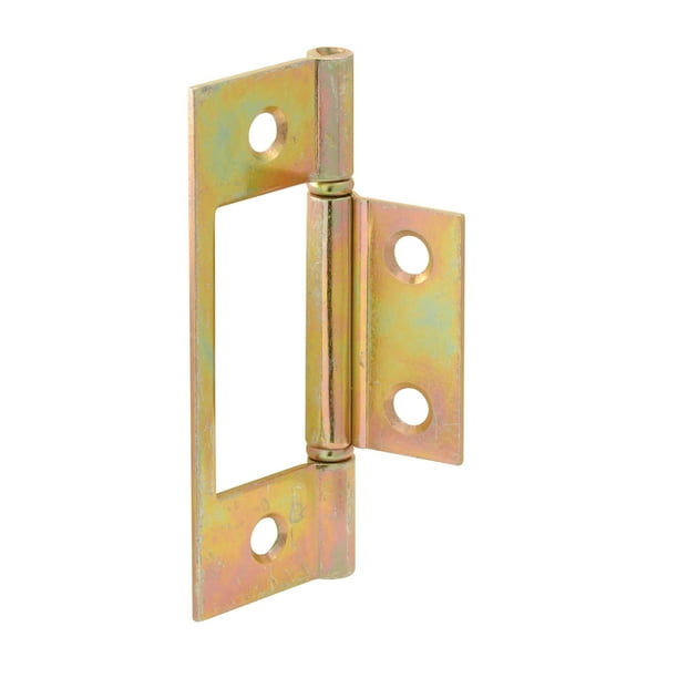 BiFold Door Hinges, NonMortise Style, Brass Plated (2pack)