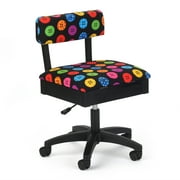 Arrow Adjustable Height Swivel Sewing and Craft Chair, Multiple Fabric