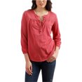 thumbnail image 1 of Lucky Brand Blusa campesina roja bordada para mujer, rojo, mediano Lucky Brand Campesino, 1 of 1