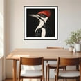 thumbnail image 3 of Moonow7 Red-Crested Woodpecker Wall Art Prints, Small Nature Bird Picture for Bedroom Decoration, Rustic Wildlife Poster for Studio or Hallway Aesthetic, Unframed Size 30x30 cm / 12x12”, 3 of 14