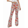 thumbnail image 2 of Women's Trousers Retro Flared Trousers Boho Flared Trousers For Carnival, 2 of 4