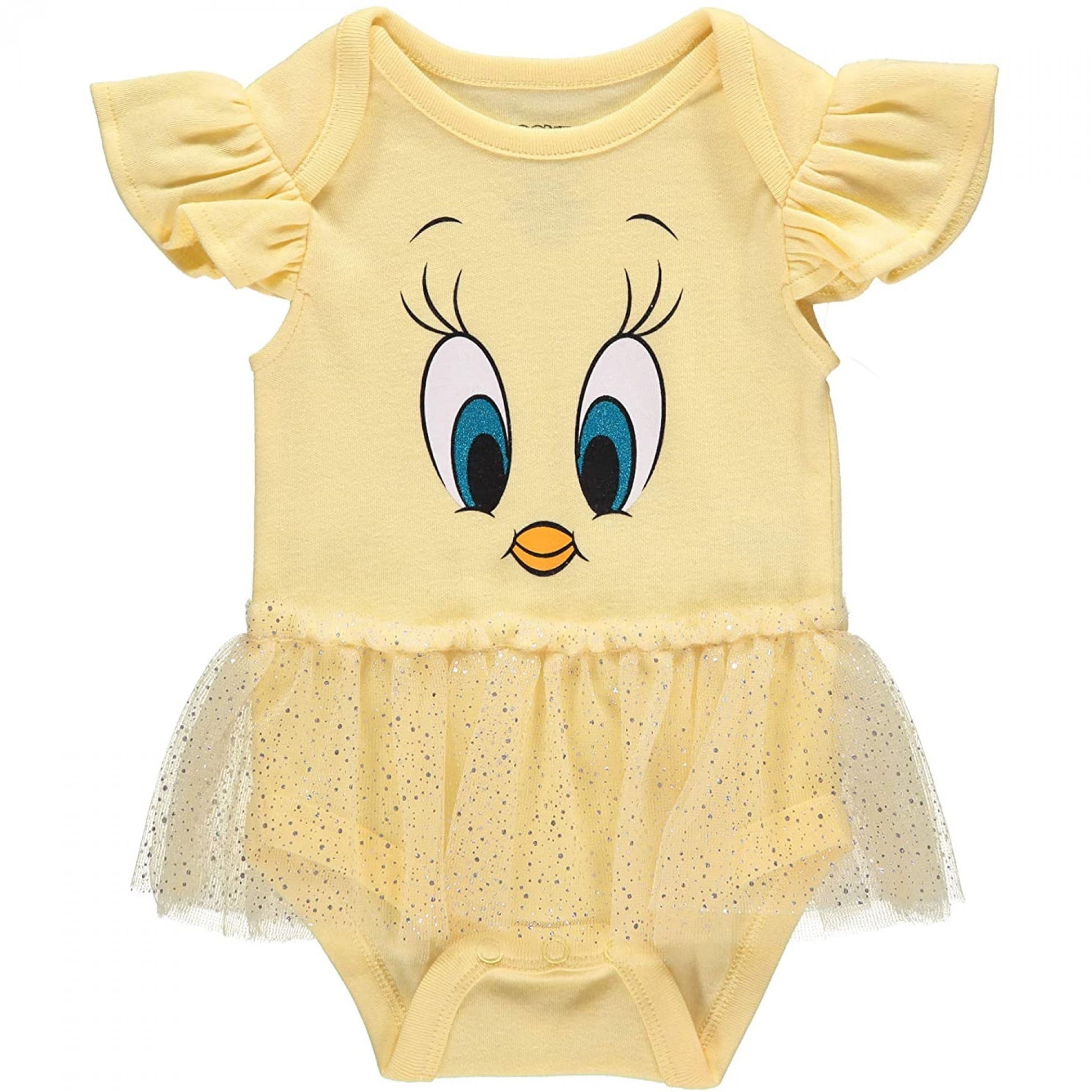 Official Merchandise Looney Tunes Tweety Pie Baby Girls Romper Gift Idea for Girls Baby