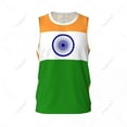 thumbnail image 2 of India Flag Men Basketball Sports Jersey Running Fitness Multifunction Sleeveless tshirt Exclusive Custom Name Nunber, 2 of 9