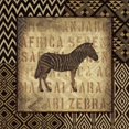 thumbnail image 2 of Wild Apple Portfolio 15x15 Gold Ornate Wood Framed with Double Matting Museum Art Print Titled - African Wild Zebra Border, 2 of 4