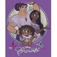 thumbnail image 2 of Girl's Encanto Mirable, Isabela & Luisa Magical Sisters  Graphic Tee Purple Berry Medium, 2 of 4