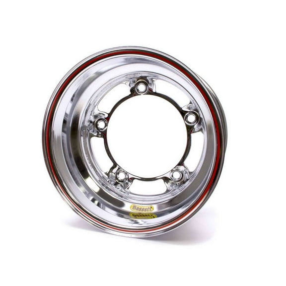 Bassett 58SR2C Wide 5 Spun Wheel - 15 x 8 in. - Chrome - 2 in. Back Spacing - 15.5 lbs
