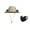 #20 White, variant on Uiz Merueh Hat with Fans Solar Power, Outdoor Wide Brim Sun Hat with 2 Solar Fan, Removable USB Charging Fan, Hiking Camping Fishing Hat
