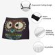 thumbnail image 3 of Balery Boho Owl Calzoncillos bóxer para hombre, ropa interior de algodón suave y transpirable con cinturilla de nailon-Medium, 3 of 5
