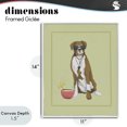 thumbnail image 4 of Stupell Industries Contemporary Boxer Beach Day White Framed Giclee Art, 11 x 14, by Sadie Harper, 4 of 8