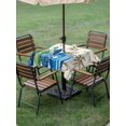 thumbnail image 4 of Outdoor Tablecloth with Umbrella Hole for Patio/Picnic/Party/Camping, Beach Surfboard Waterproof Table Cloth Square Cover Washable, Summer Sea Surfing Tropical Botanical Tree (60"x 60"), 4 of 8