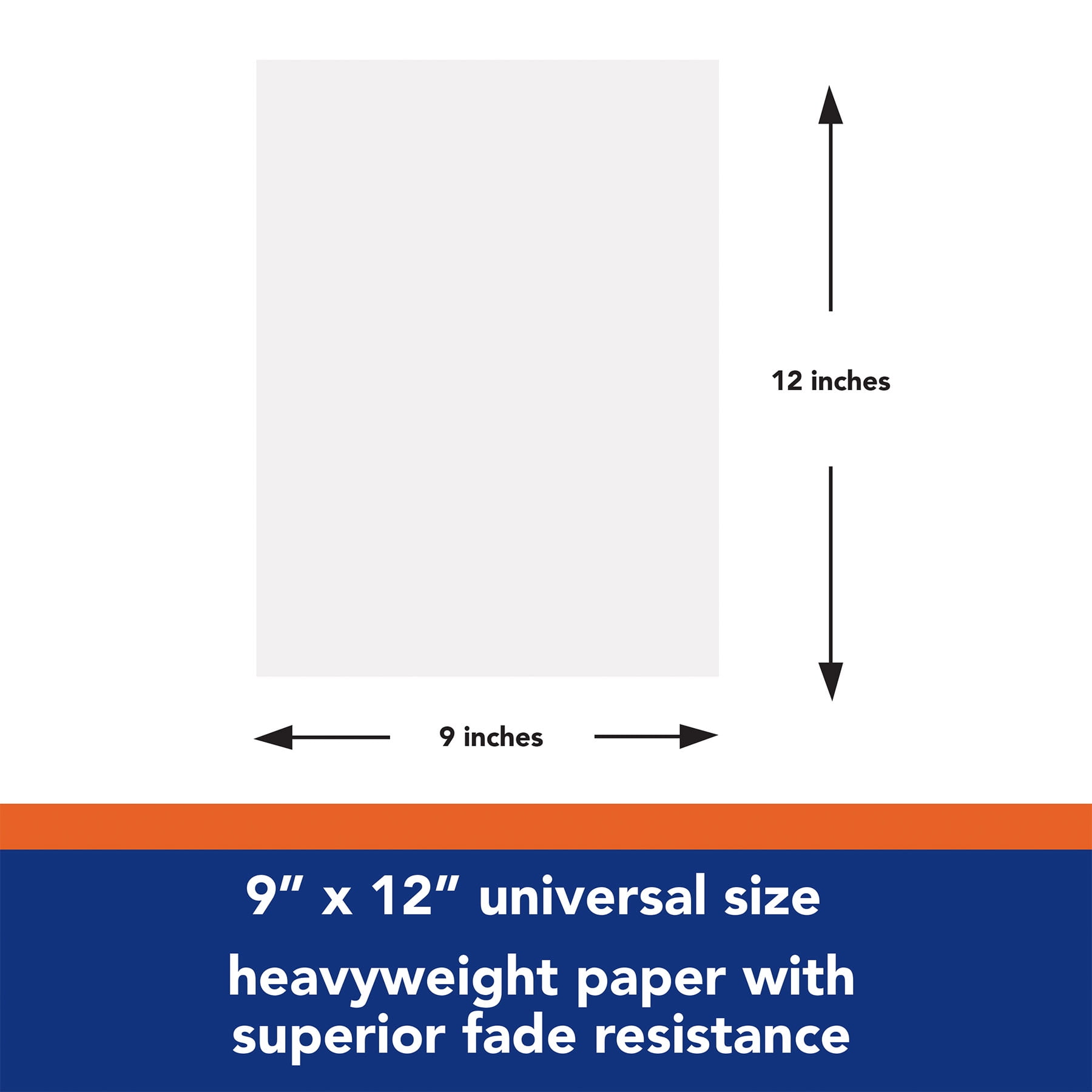 Tru-Ray Construction Paper, Heavyweight, White, 9" x 12", 50 Sheets Per Pack, 10 Packs