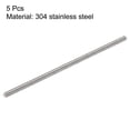 thumbnail image 2 of Unique Bargains M3 x 80mm Tige Entièrement Filetée 304 Filetages à Droite en Acier Inoxydable 5 Pack, 2 of 4