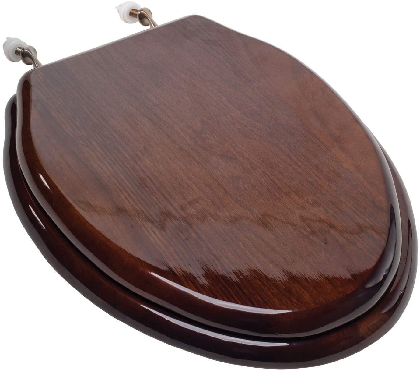 Comfort Seats C1B1E18BN Designer Solid Wood Toilet Seat with PVD