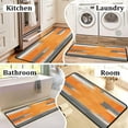 thumbnail image 5 of Orange Kitchen Rugs Set of 2 - Kitchen Floor Mats Non-Slip Backing - Kitchen Mat Washable Doormat Runner Rug Set for Home Accessories and Decor 17x47.2 and 17x30 inches., 5 of 6