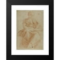 thumbnail image 2 of Domenico Fiasella 11x14 Black Modern Framed Museum Art Print Titled - Seated Woman with Book, 2 of 5