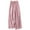Pink, variant on Busydd Wide Leg Pants Woman Solid Color Drawstring Cotton Linen Pants Trendy Baggy Elastic Waist Women's Pants Casual Comfortable Flowy Pants for Women L