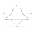 thumbnail image 2 of Regina Andrew 16-1347NAT Surfside 14" Wide Flush Mount Ceiling Fixture - Natural, 2 of 6