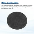 thumbnail image 4 of Round Graphite Block Disk Ingot High Purity Graphite Electrode Plate Sheet 30x1mm for Melting Casting Electrolysis, Pack of 2, 4 of 6