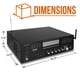 thumbnail image 4 of Pyle - Amplificador de micrófono inalámbrico para karaoke de 4 canales, sistema receptor de audio es, 4 of 8