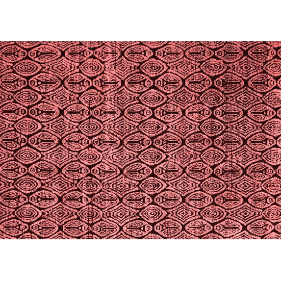 Ahgly Company Indoor Rectangle Abstract Red Modern Area Rugs, 8' x 12'