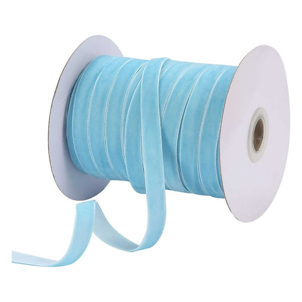 Cinta de Arco para Envoltura de Regalos Cinta de Terciopelo de 1 cm Cinta de Aglomeración Joyería de Terciopelo Accesorios de Arco de Cinta de Bricolaje Cinta de Terciopelo de 50 Yardas para Envoltura
