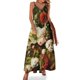 thumbnail image 1 of Vestido con estampado floral de flores pintadas al óleo, ropa de calle, vestidos casuales largos, vestido maxi vintage de verano, vestidos, regalo de cumpleaños, 1 of 7