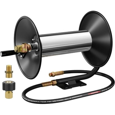 Rocita Pressure Washer Hose Reel 100ft, 7685 PSI Heavy Duty Power Washer Hose for Air