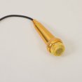 thumbnail image 3 of SEWACC 1Set Golden Mini Microphone for Karaoke and Video Recording with Aluminium Magnesium Alloy, 3 of 6