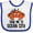 White and Royal, variant on Inktastic Ocean City Maryland Cute Crab Boys or Girls Baby Bib