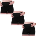 thumbnail image 1 of Paquete de 3 Short Licra Mujer, Corto, Unitalla, Deportivo, Atlético, Boxer, 1 of 6